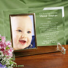 A Godparent's Promise Beveled Glass Picture Frame
